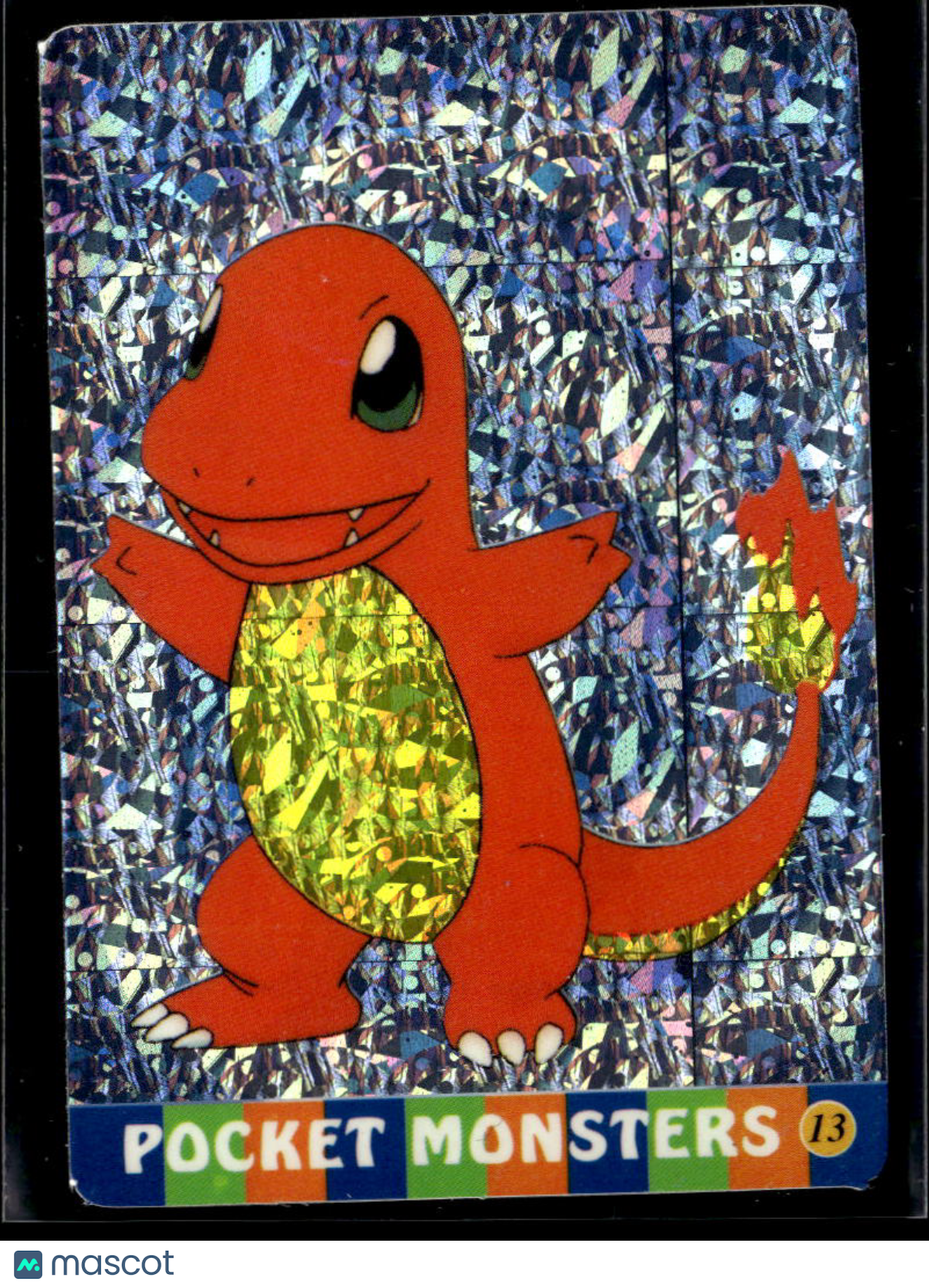 Charmander Vintage Pocket Monsters Vending Machine Sticker (unlicensed)