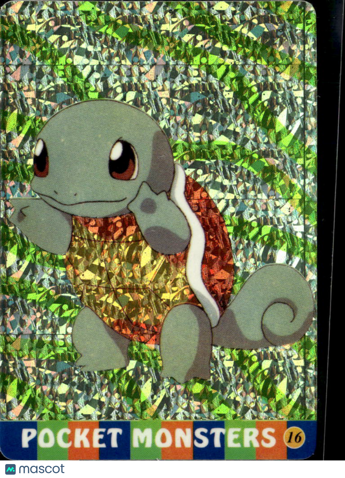 Squirtle Vintage Pocket Monsters Vending Machine Sticker (unlicensed)