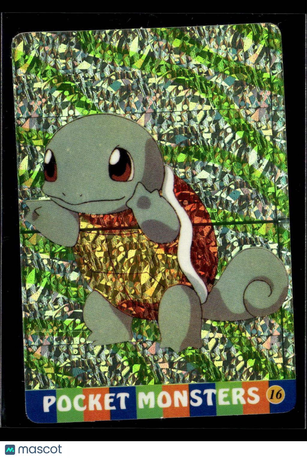 Squirtle Vintage Pocket Monsters Vending Machine Sticker (unlicensed)