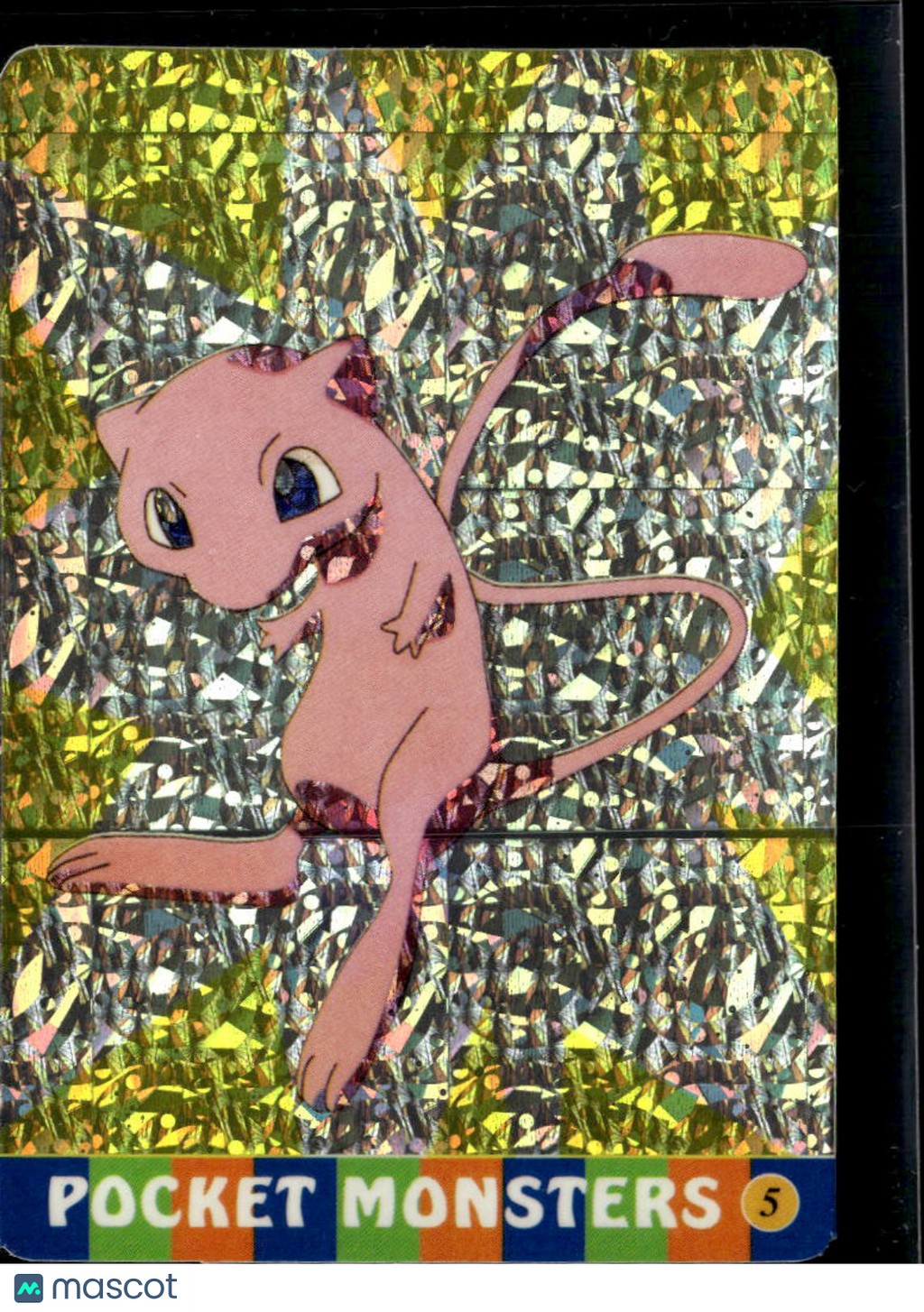 Mew Vintage Pocket Monsters Vending Machine Sticker (unlicensed)