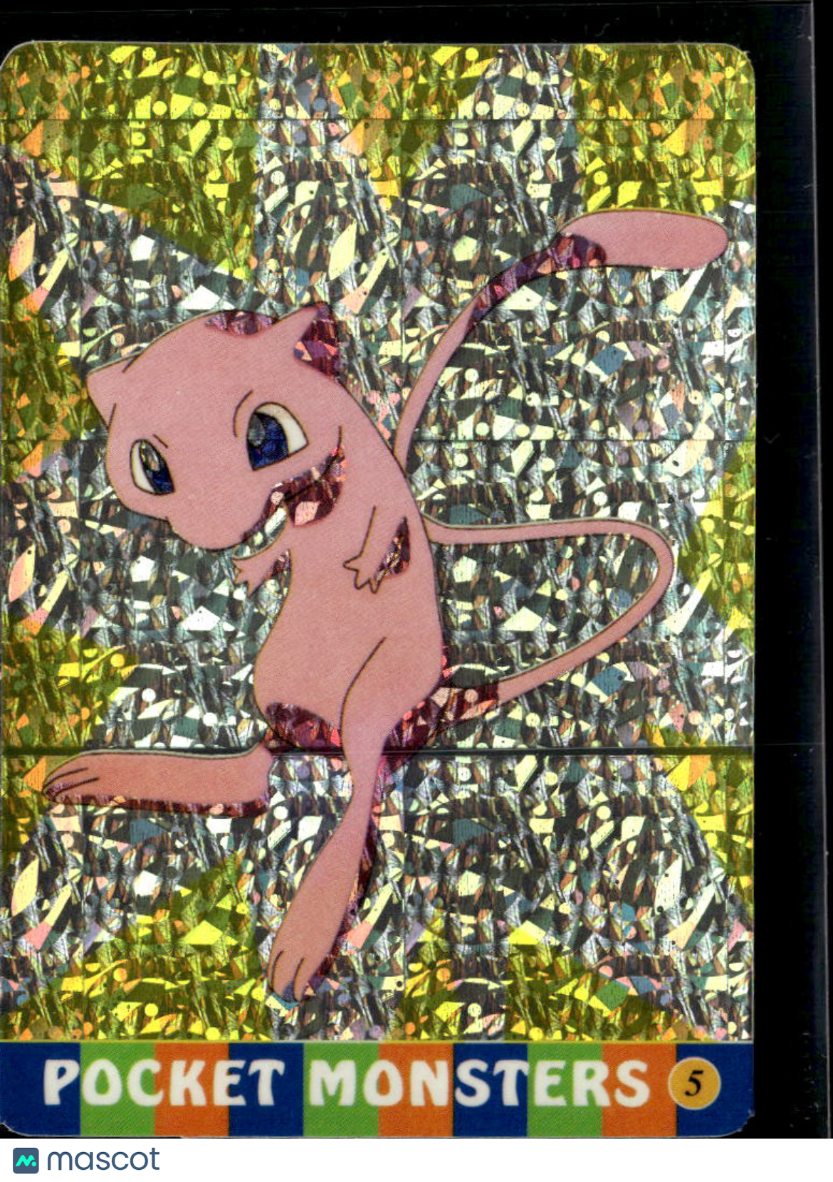 Mew Vintage Pocket Monsters Vending Machine Sticker (unlicensed)