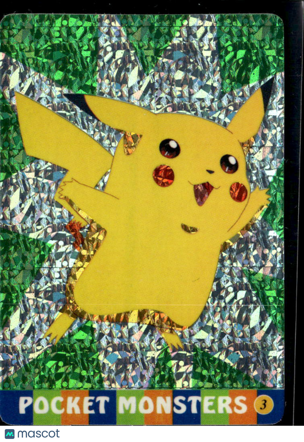 Pikachu Vintage Pocket Monsters Vending Machine Sticker (unlicensed)