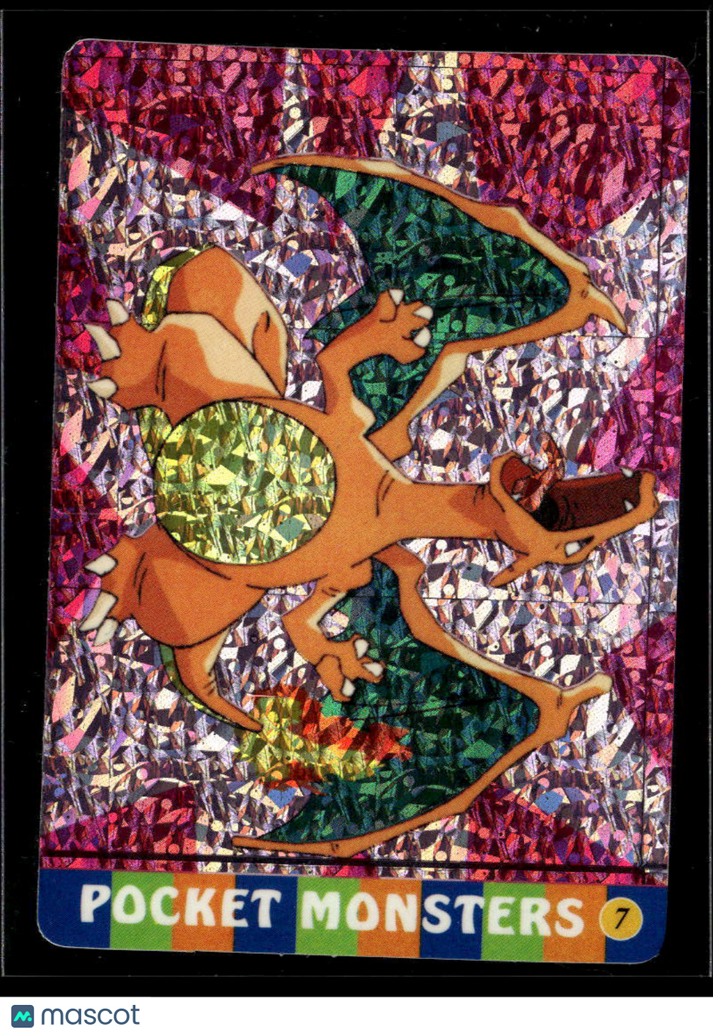 Charizard Vintage Pocket Monsters Vending Machine Sticker (unlicensed)