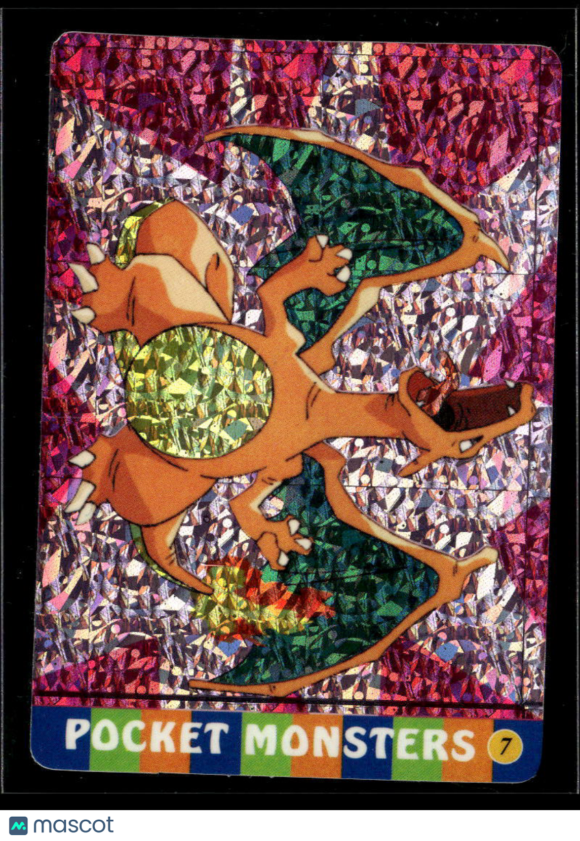 Charizard Vintage Pocket Monsters Vending Machine Sticker (unlicensed)