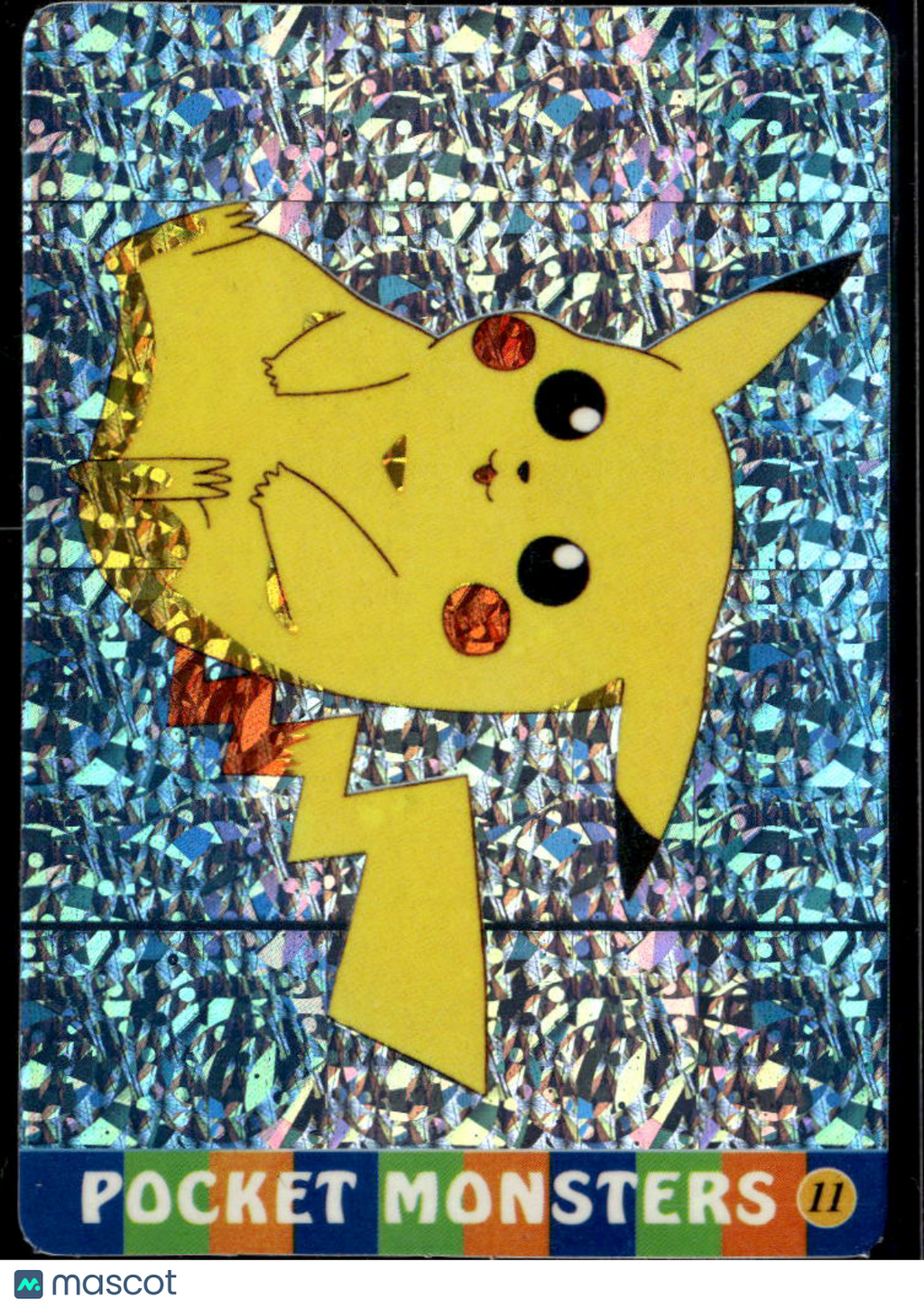 Pikachu Vintage Pocket Monsters Vending Machine Sticker (unlicensed)