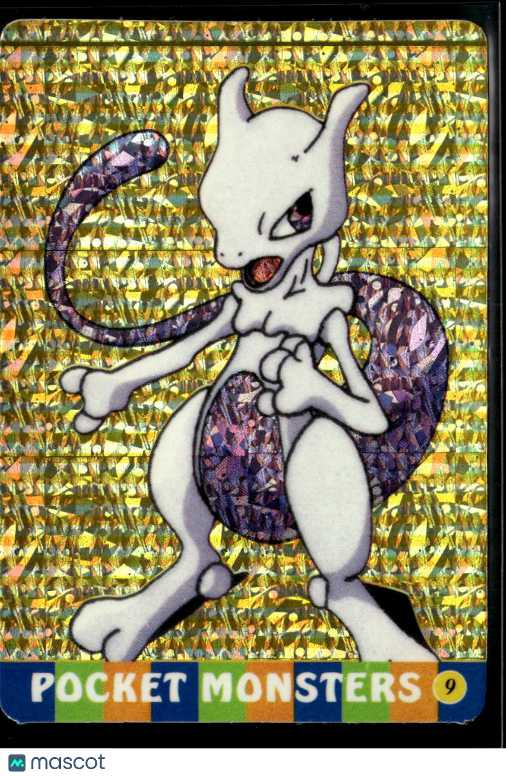 Mewtwo Vintage Pocket Monsters Vending Machine Sticker (unlicensed)