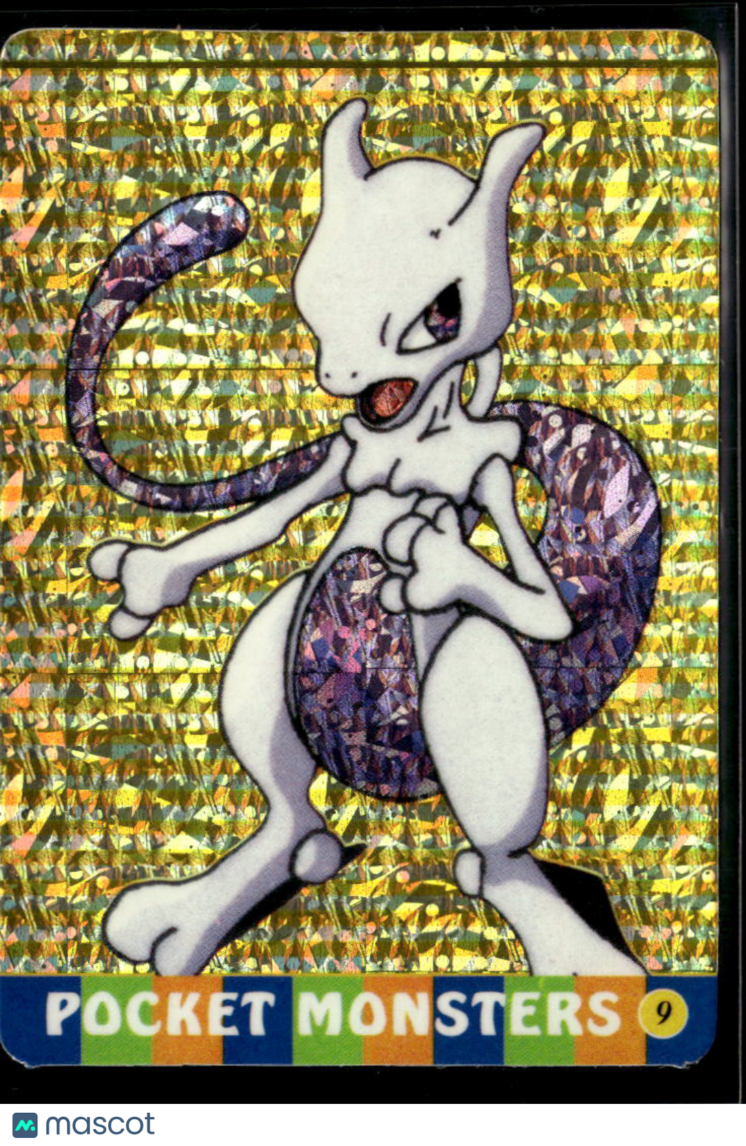 Mewtwo Vintage Pocket Monsters Vending Machine Sticker (unlicensed)
