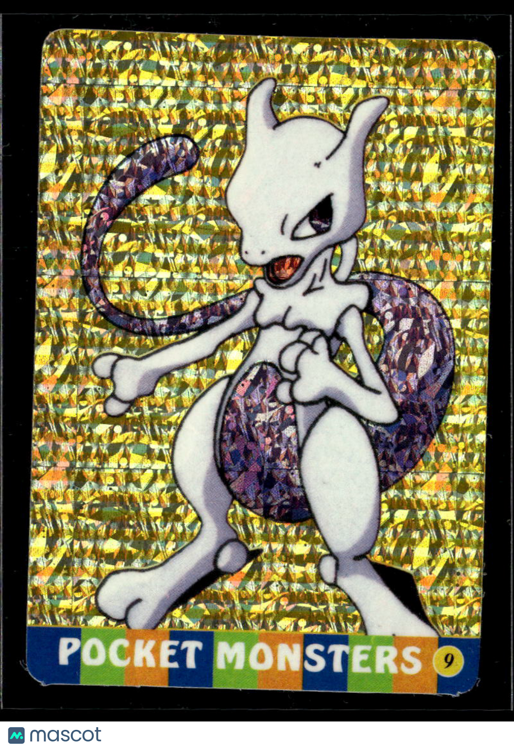 Mewtwo Vintage Pocket Monsters Vending Machine Sticker (unlicensed)