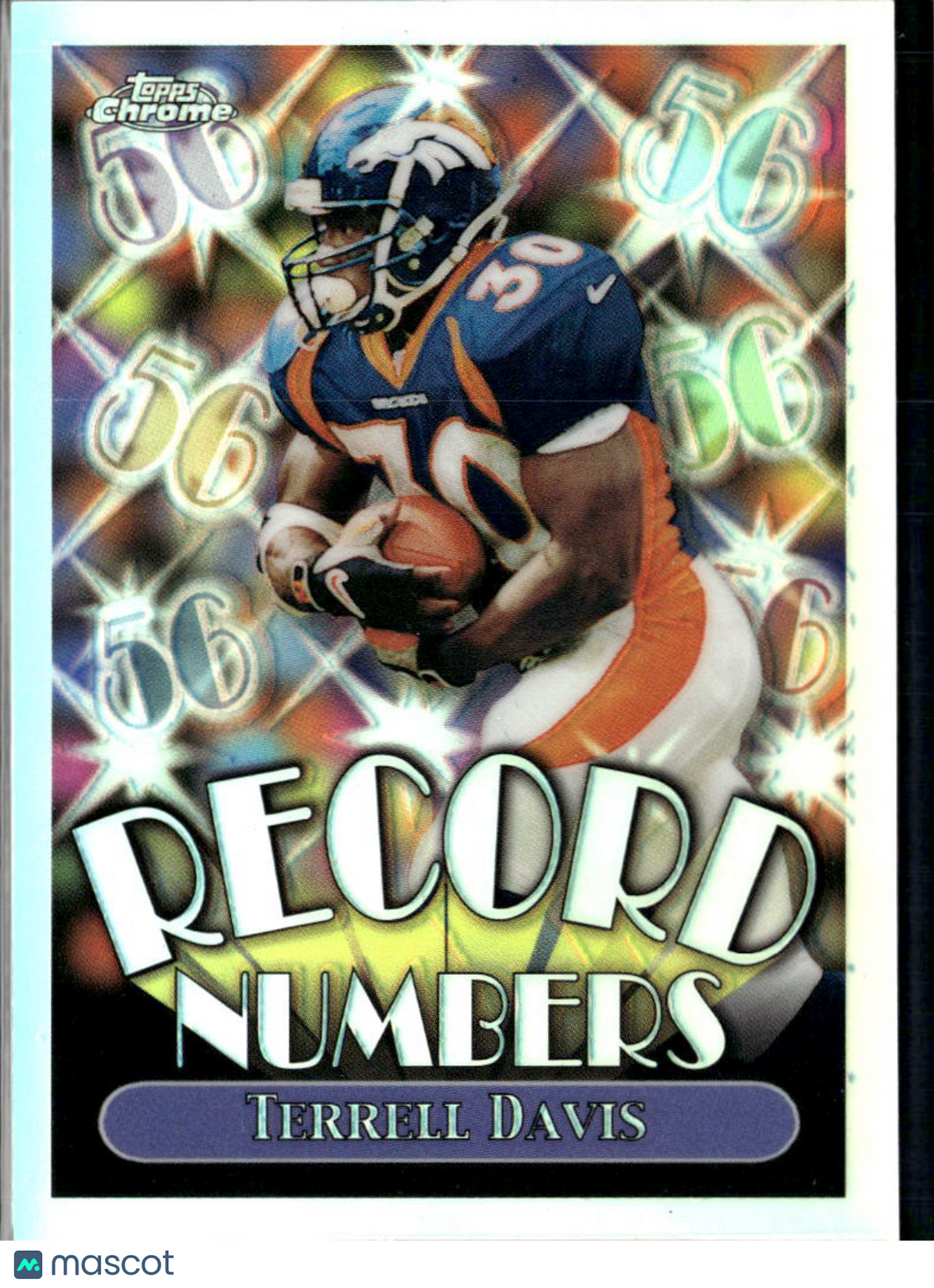 Terrell Davis 1999 Topps Chrome Refractor Denver Broncos