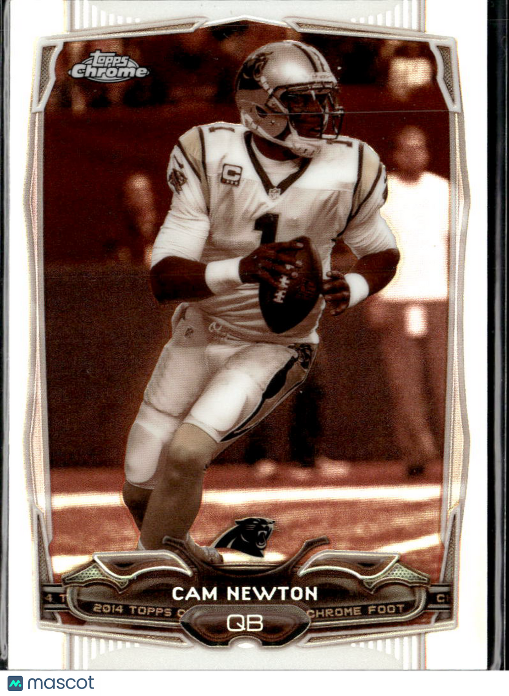 Cam Newton 2014 Topps Chrome Sepia Refractor 63/99 Carolina Panthers