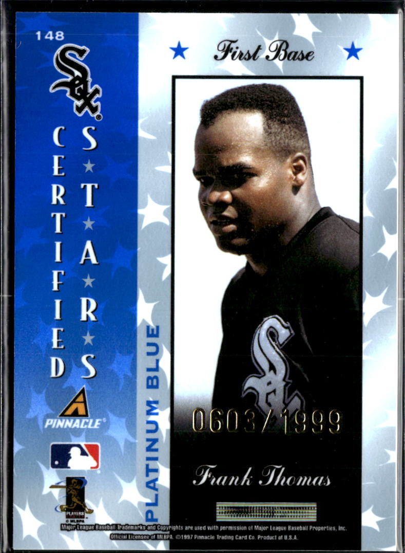 Frank Thomas 1997 Totally Certified 603/1999 Platinum Blue Chicago White Sox