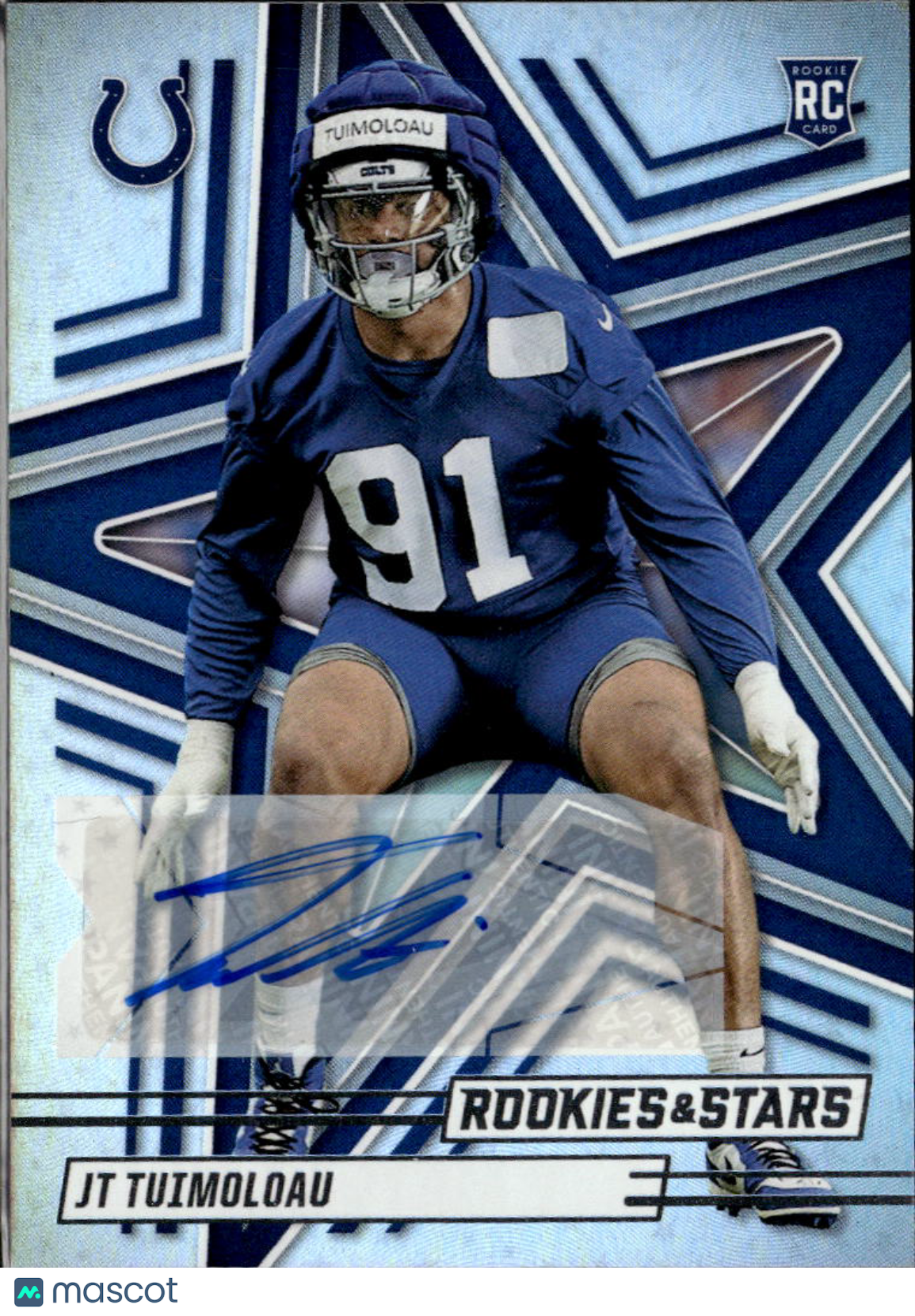 JT Tuimoloau 2025 Rookies & Stars Auto Autograph RC Indianapolis Colts