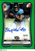 Bhayshul Tuten 2026 Bowman Auto Autograph Green 56/99 Jacksonville Jaguars