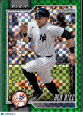 Ben Rice 2026 Topps Chrome Green X-Fractor 87/99 New York Yankees