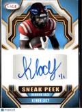 Kewan Lacy 2025 SAGE Sneak Peek Auto Autograph RC 1/1 Ole Miss Rebels