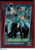 Trevor Lawrence 2021 Optic Rated Rookie Red Mojo Jacksonville Jaguars