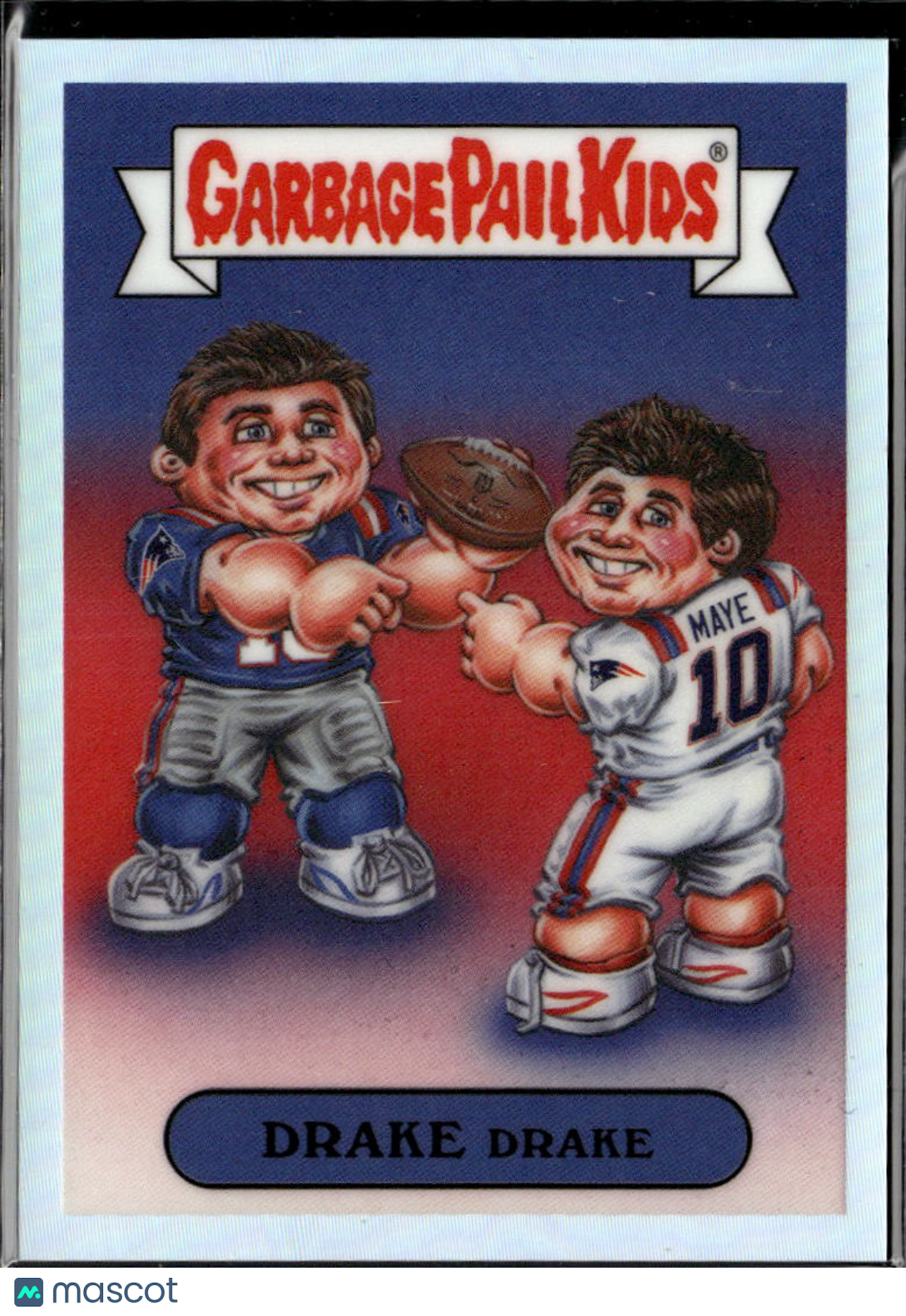 Drake Maye Dave Gross 2026 Topps Garbage Pail Kids CASE HIT New England Patriots