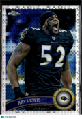 Ray Lewis 2011 Topps Chrome X-Fractor #2 Baltimore Ravens