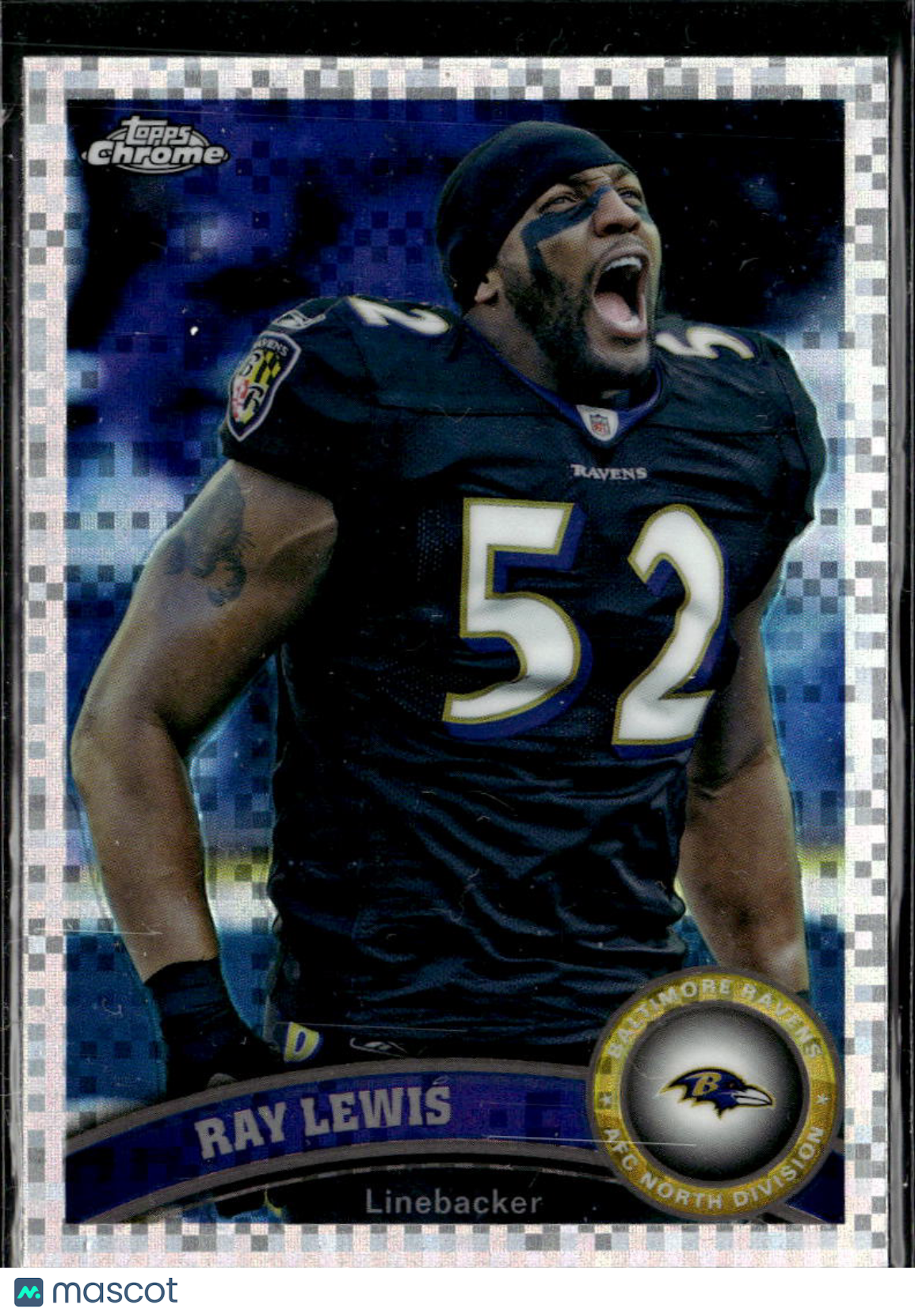 Ray Lewis 2011 Topps Chrome X-Fractor #2 Baltimore Ravens