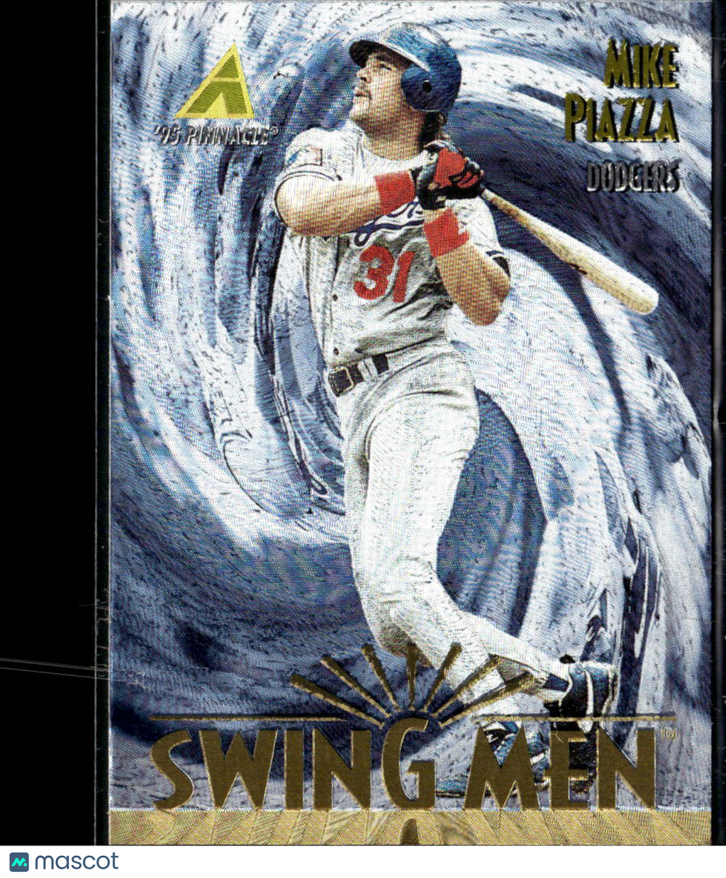 Mike Piazza 1995 Pinnacle Museum Collection Swing Men Los Angeles Dodgers