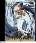 Mike Piazza 1995 Pinnacle Museum Collection Swing Men Los Angeles Dodgers