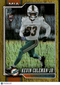 Kevin Coleman Jr. 2026 Topps GOLD Rookie RC 27/50 Miami Dolphins