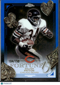 Walter Payton 2025 Topps Chrome Fortune 15 Blue Refractor 104/150 Chicago Bears