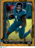 Travis Etienne Jr. 2025 Topps Chrome Gold /50 Jacksonville Jaguars