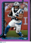 Chuba Hubbard 2025 Topps Chrome Pink Refractor 102/250 Carolina Panthers