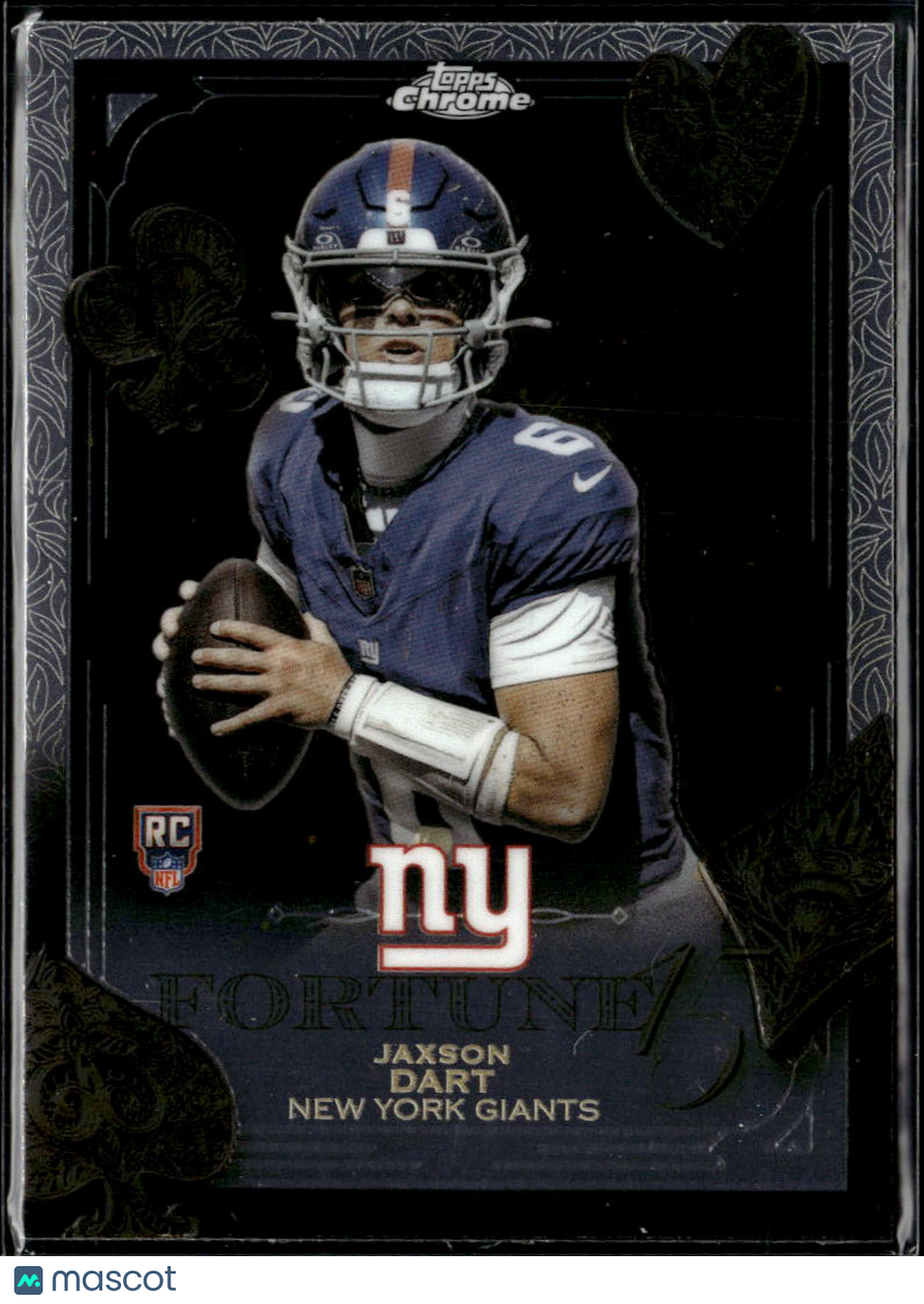 Jaxson Dart 2025 Topps Chrome Fortune 15 Rookie RC New York Giants