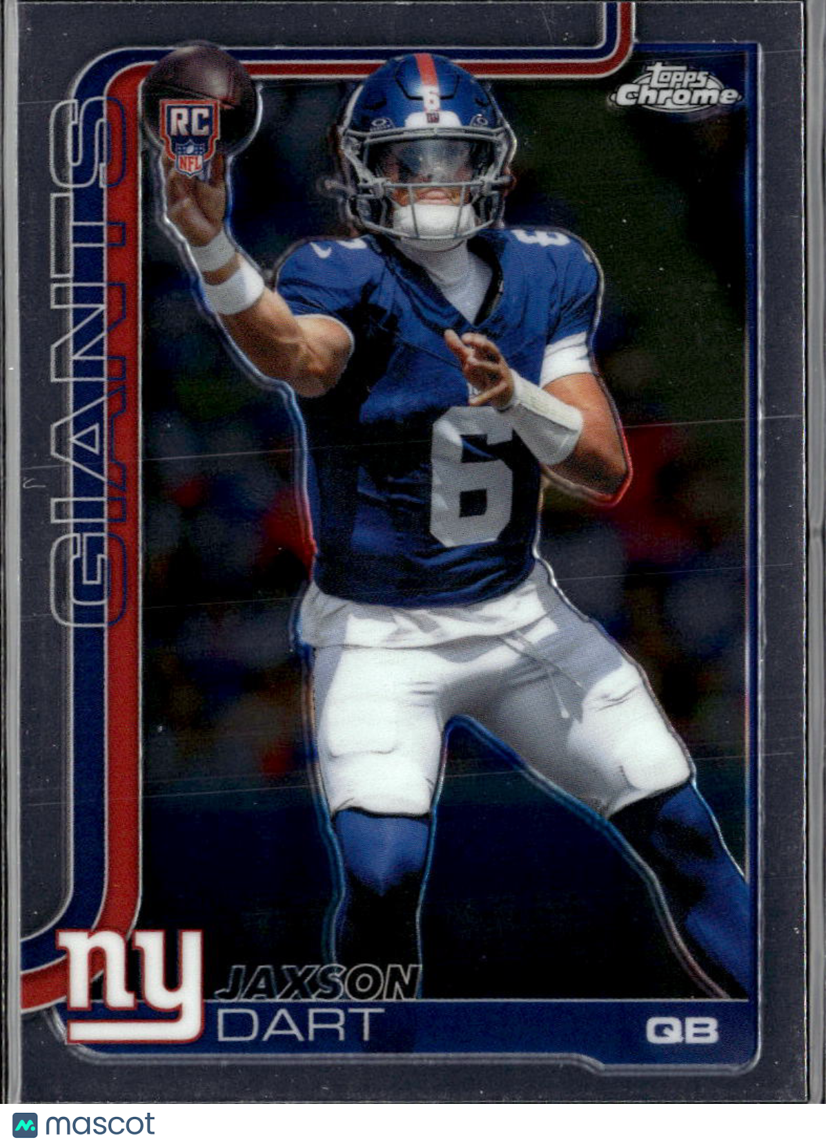 Jaxson Dart 2025 Topps Chrome Rookie RC New York Giants