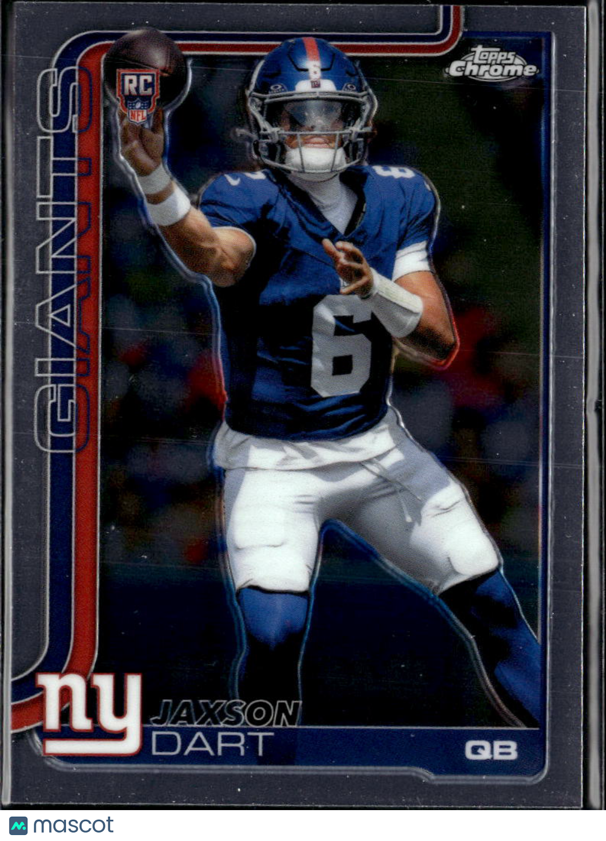 Jaxson Dart 2025 Topps Chrome Rookie RC New York Giants