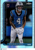 Tetairoa McMillan 2025 Topps Chrome RC Prism Refractor Rookie Carolina Panthers