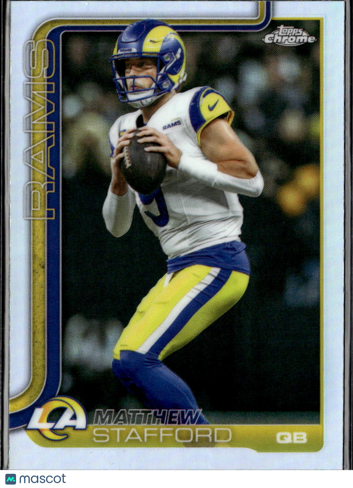 Matthew Stafford 2025 Topps Chrome Refractor Los Angeles Rams