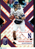 Trevor Siemian 2018 Elite Draft Red Status 7/49 Northwestern Wildcats