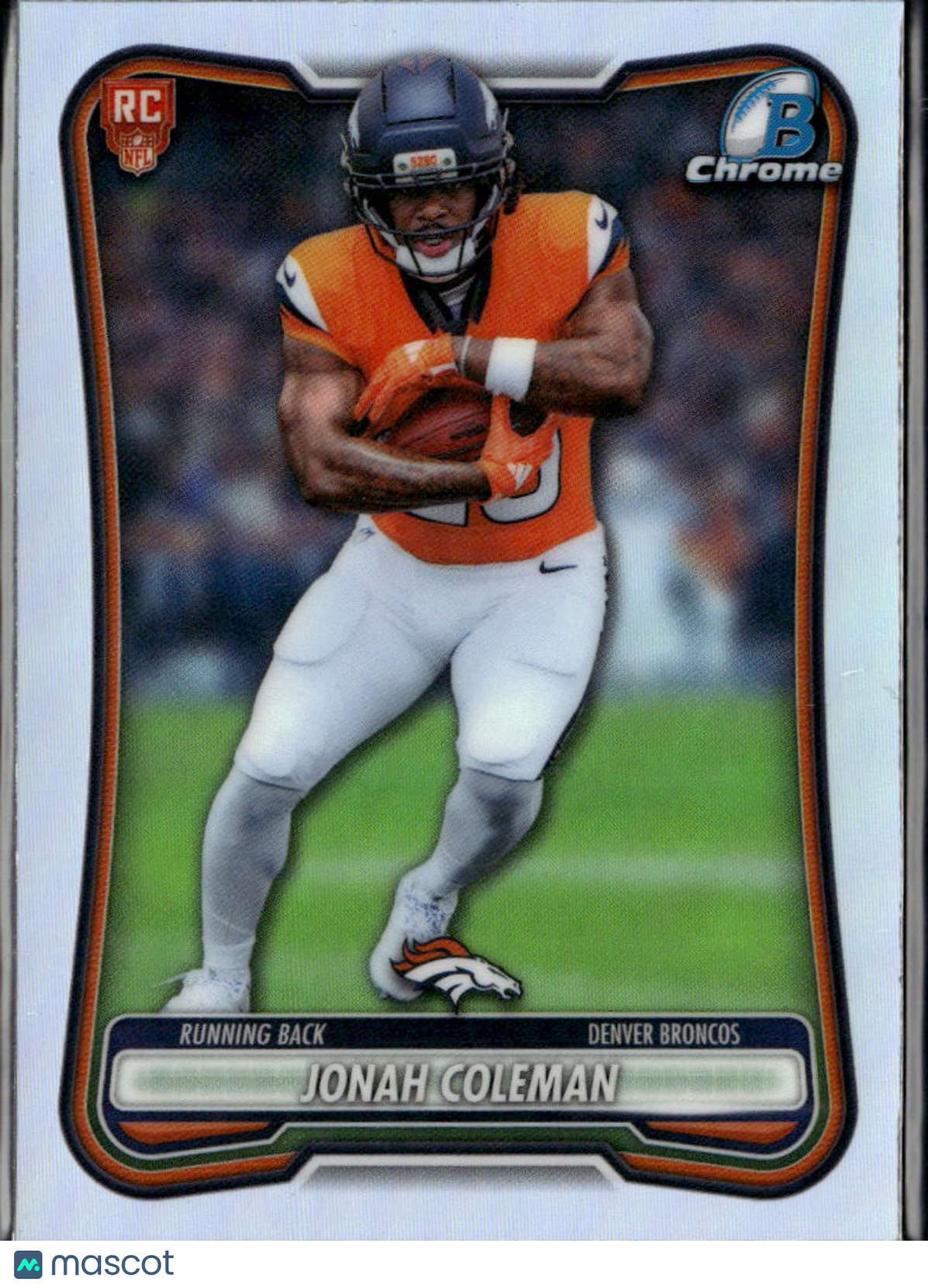 Jonah Coleman 2026 Bowman Chrome RED Rookie RC Denver Broncos