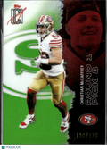 Christian McCaffrey 2025 Topps Signature Class Green /175 San Francisco 49ers