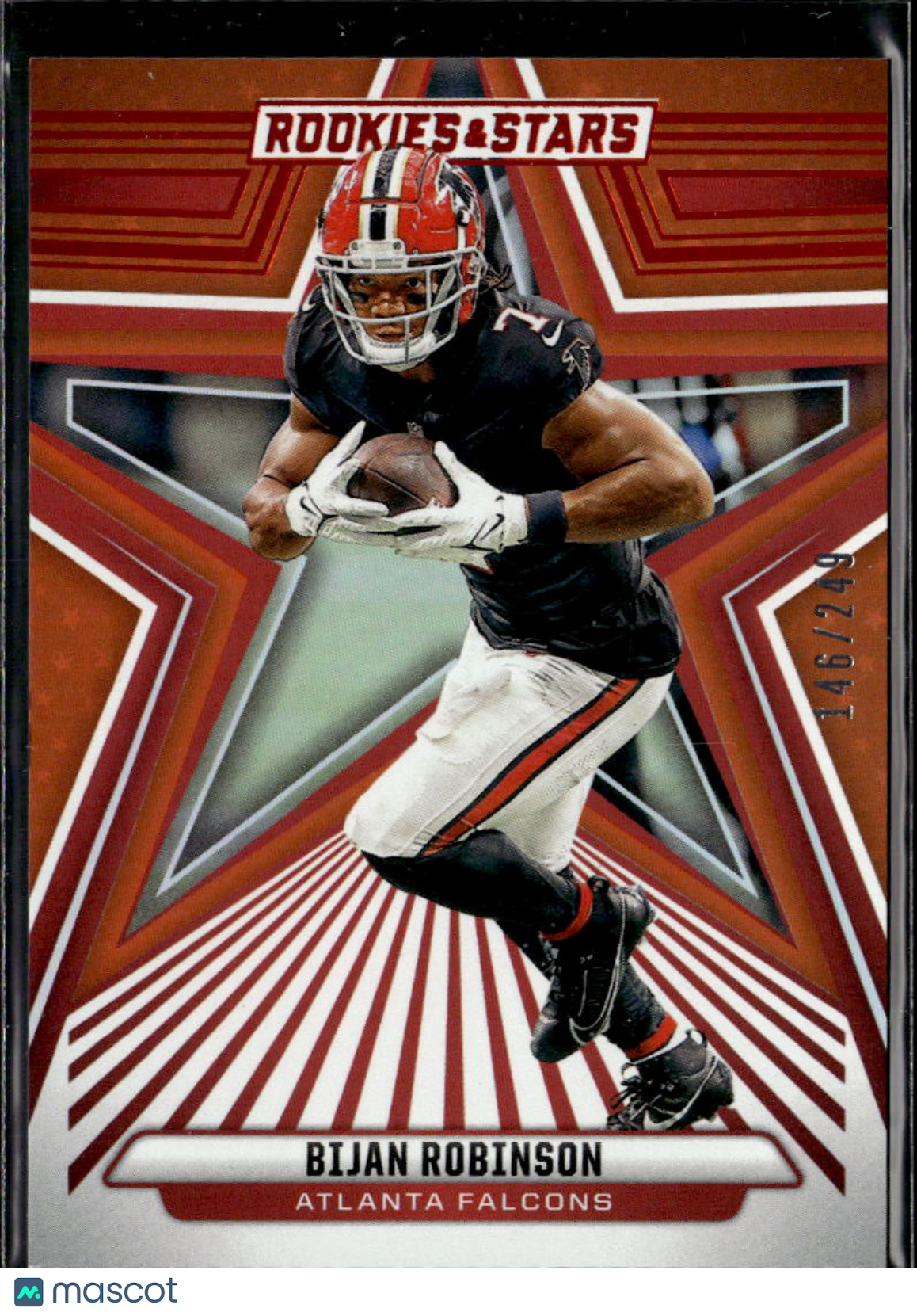 Bijan Robinson 2024 Rookies & Stars Orange 146/249 Atlanta Falcons