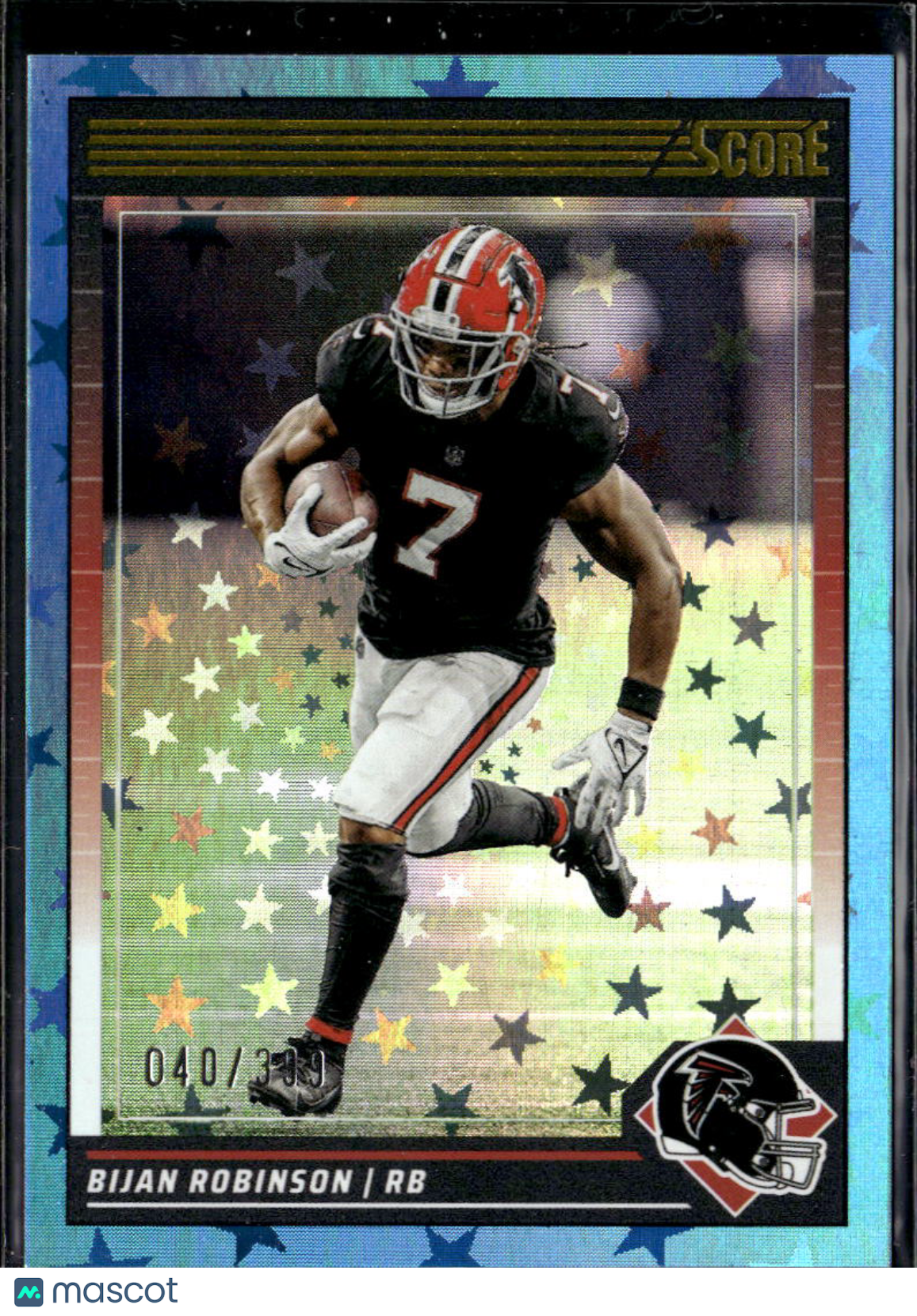 Bijan Robinson 2024 Score Blue Stars 40/399 Atlanta Falcons