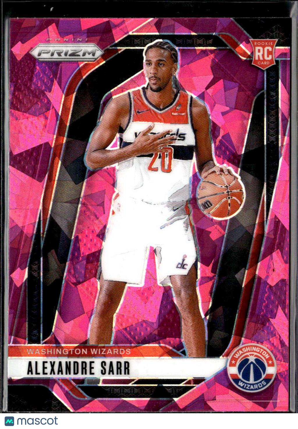 Alexandre Sarr 2024-25 Prizm Pink Ice Rookie RC Washington Wizards