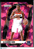 Alexandre Sarr 2024-25 Prizm Pink Ice Rookie RC Washington Wizards