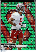 Emeka Egbuka 2025 Mosaic Rookie RC Green Tampa Bay Buccaneers