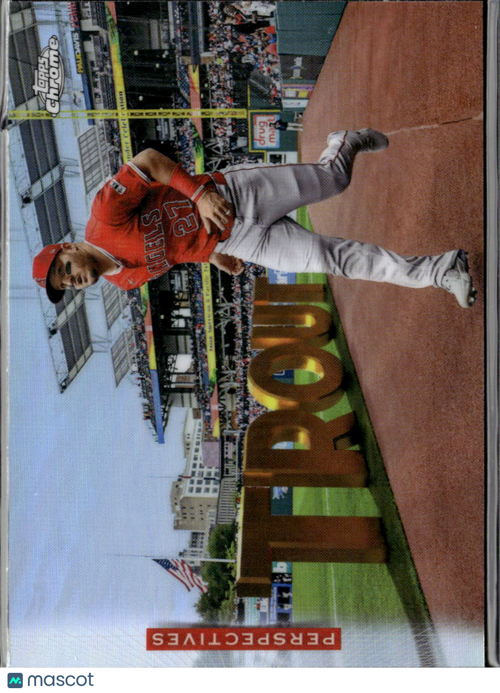 Mike Trout 2026 Topps Chrome Perspectives Refractor Los Angeles Angels
