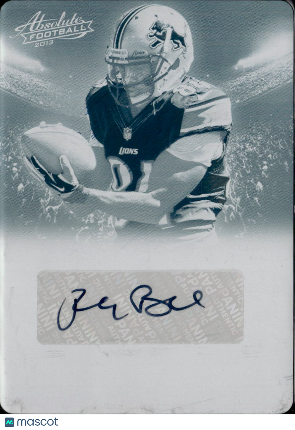 Ryan Broyles 2013 Absolute Auto Autograph RC Printing Plate 1/1 Sooners Lions