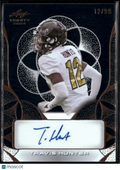 Travis Hunter 2024 Leaf Trinity Auto Autograph RC JERSEY NUMBER 12/99 Colorado