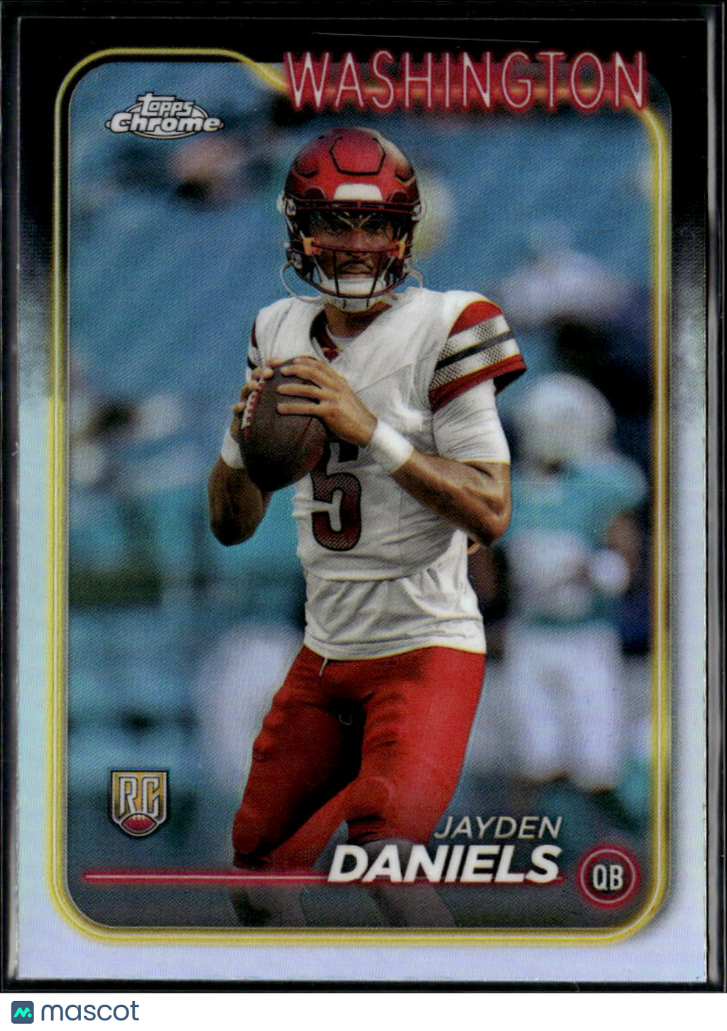 Jayden Daniels 2024 Topps Chrome RC Rookie Refractor Washington Commanders