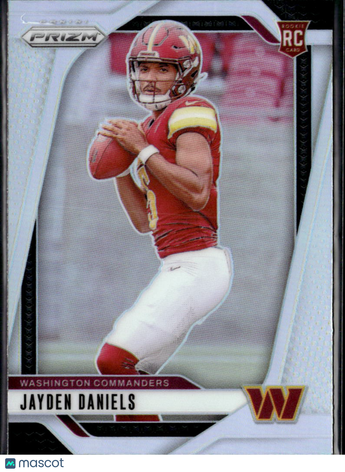 Jayden Daniels 2024 Prizm Silver Prizm Rookie RC #347 Washington Commanders