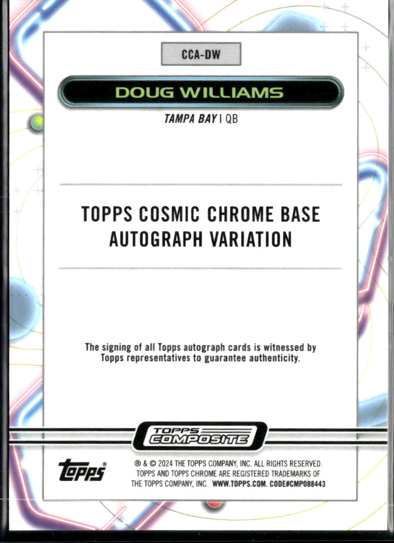 Doug Williams 2024 Topps Chrome Cosmic Auto Autograph Washington Redskins