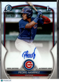 Pedro Ramírez 2023 Bowman Chrome 1st Auto Autograph /499 Chicago Cubs