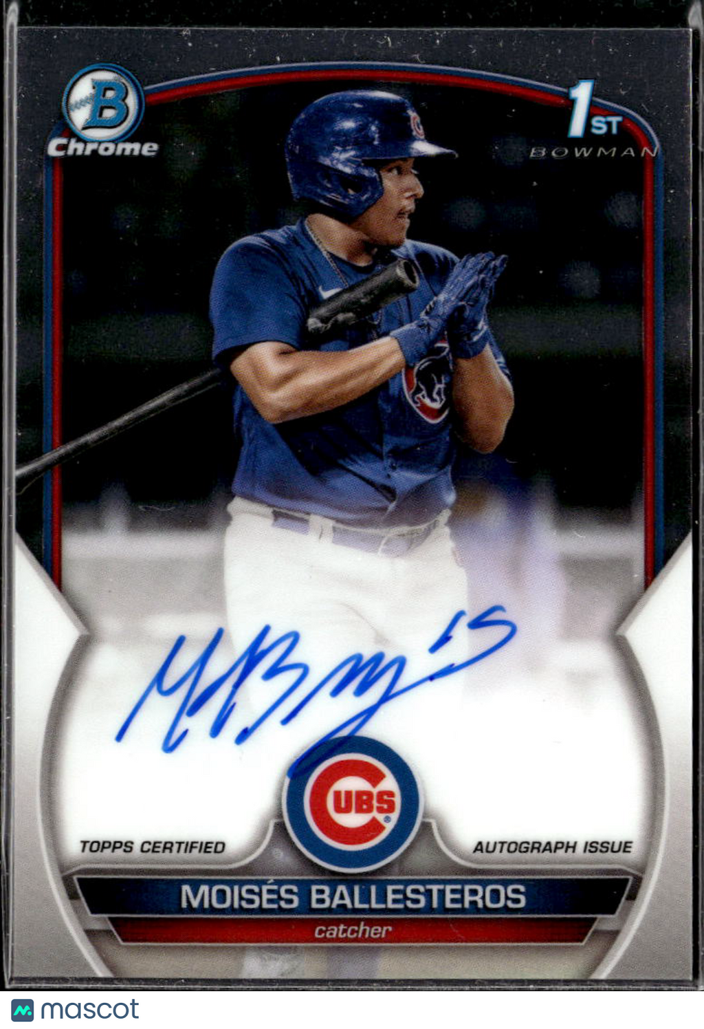 Moises Ballesteros 2023 Bowman Chrome 1st Auto Autograph Chicago Cubs